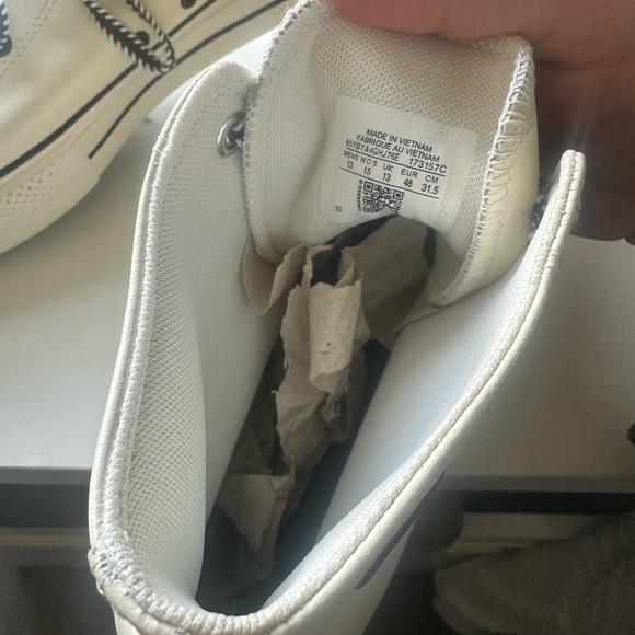 Brand New Converse All-Star White Leather Size 13 - Picture 4 of 4